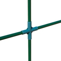 Outsunny 7' x 3' x 7' Outdoor Walk-In Greenhouse, Plant Nursery with Roll-up Windows, PE Cover, and 3 Wire Shelves(m-8)