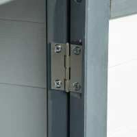 PawHut 2-Story Wooden Rabbit Hutch, Small Animal Bunny Cage Run w/ Slide Tray, White(m-11)