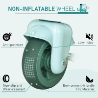 Qaba Tricycle 3-Wheeler Ride-on Toy with 2 Storage Baskets on Front & Back & Non-Slip Handlebar, Green(m-5)