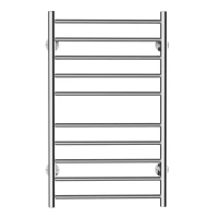 HomCom 10-Bar Stainless Steel Wall Mounted Electric Heated Towel Rack Warmer(m-8)