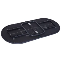 Soozier 72" 8 Player Octagon Poker Table Set with 8 Steel Cup Holders, a Classic Design, & Easy Folding for Storage(m-11)