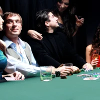 Soozier 72" 8 Player Octagon Poker Table Set with 8 Steel Cup Holders, a Classic Design, & Easy Folding for Storage(m-2)