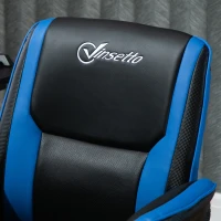 Vinsetto Swivel Ergonomic Big & Tall Office Computer Desk Chair with 5 Univeral Wheels & a Linen Polyester Finish - Grey(m-9)