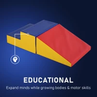 Soozier 2-Piece Climb & Crawl Activity Play Foam Building Blocks for Toddlers with a Soft High-Density Foam Material(m-8)