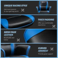 Vinsetto Swivel Ergonomic Big & Tall Office Computer Desk Chair with 5 Univeral Wheels & a Linen Polyester Finish - Grey(m-8)