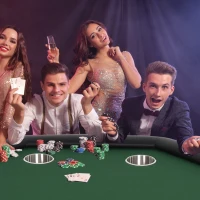 Soozier 47" 8 Player Octagon Poker Table with Cup Holders Folding Top - Green(m-10)