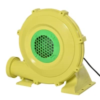 Outsunny Electric Air Inflator, Fast Inflation for Bounce Houses, Castles, Swimming Pools, Portable & Durable, Yellow(m-9)