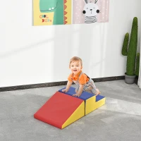 Soozier 2-Piece Climb & Crawl Activity Play Foam Building Blocks for Toddlers with a Soft High-Density Foam Material(m-2)