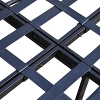 Outsunny 74" Reclining Outdoor Double Lounge Chair With Cushions - Cream / Black(m-4)