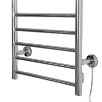 HomCom 10-Bar Stainless Steel Wall Mounted Electric Heated Towel Rack Warmer(m-9)