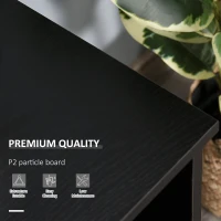 HOMCOM Wood Rolling File Cabinet Storage Organizer with 3 Large Open Shelves and Door Cabinet Door for Easy Storage and Mobility, Black(m-6)