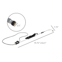 Outsunny Pressure Washer Extension Wand, 18ft High Power Telescoping Pressure Washer Wand with 3/8 Inch Quick Connection, 2 Spray Nozzle Tips, 2 Wand Pivoting Couplers, Support Belt, 4000 PSI(m-3)