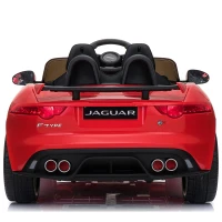 Aosom 12V Jaguar F-Type SVR Kids Battery Powered Ride On Car double seat double door MP3 Music W/ Remote Control- Red(m-6)