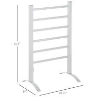 HOMCOM 6-Bar Aluminum Freestanding Electric Towel Warmer Drying Rack(m-3)