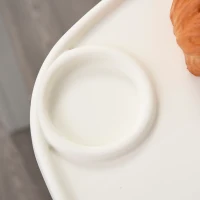 Qaba High Chair Baby Seat with Removable Food Tray for Kids 3 to 6 Months, Pink(m-9)