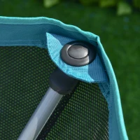 Soozier Portable Disc Golf Basket Target with 12-Chain, Easy Carry Bag, Blue(m-7)