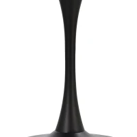 HOMCOM  Modern 27.5" Round Cocktail Table with a Stable Metal Base for Living Room, Porch, and Parties, Black(m-14)