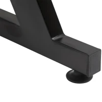 HOMCOM 55" Gaming Desk Home Office Computer Desk Gamer Workstation with Cup Holder, Headphone Hook and Cable Management, Black(m-10)