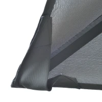 Outsunny 10' x 13' Outdoor Patio Gazebo Canopy Shelter with 6 Removable Sidewalls, & Steel Frame for Garden, Lawn, Backyard and Deck, Grey(m-8)