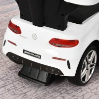 Aosom Push Cars for Toddlers Ride On & Push Car Stroller Sliding Walking Car with Underneath Storage Compartment & Working Steering Wheel, White(m-12)