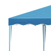 Outsunny 10' x 10' Pop Up Canopy Tent, Instant Shelter with Carry Bag, Adjustable Height, Garden Outdoor Party Tent, Blue(m-10)