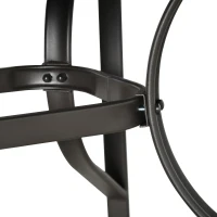 Outsunny 8-Piece Patio Dining Set with Umbrella, Grey - Includes 6 Chairs, Table, and UV Protection Umbrella for Outdoor Gatherings(m-8)