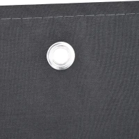 Outsunny Universal Replacement Mesh Sidewall Netting with 4 Panels, Zippers, C-Rings for 10x10ft Patio Gazebos, (Sidewall Only), Dark Grey(m-9)