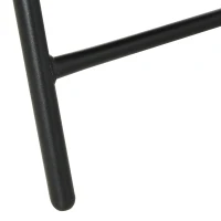 Outsunny Folding Patio Chair Set of 4, Rattan Folding Chairs with Armrest, Steel Frame for Outdoors, Camping, Brown(m-10)