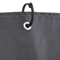 Outsunny Universal Replacement Mesh Sidewall Netting with 4 Panels, Zippers, C-Rings for 10x10ft Patio Gazebos, (Sidewall Only), Dark Grey(m-10)