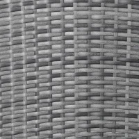 Outsunny 3 Piece Outdoor PE Rattan Rocking Chair Set, Patio Wicker Recliner Rocker Chair with Soft Cushion & Nature Wood Top Coffee Table, Gray(m-11)