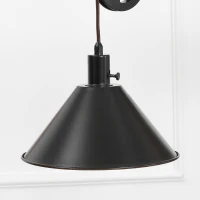 HOMCOM 70" Industrial Standing Reading Lamp with Steel Frame, for LED Halogen Bulb, Steampunk Tall Lamp with Rotary Switch for Bedroom Living Room Study, Black(m-12)