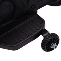 Aosom 6V Kids Motorcycle Police Electric Ride-On Dirt Bike Off-road Street Bike Battery Powered Rechargeable Horn Headlights Training Wheels Realistic Sounds for Girls and Boys 18 - 36 months White(m-13)