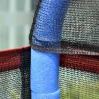 Outsunny 7FT Kids Trampoline, Durable Bouncer Spring Gym Toy Indoor/Outdoor with Safety Net Enclosure, Padded Cover, Fun Exercise Activity for Children, Red(m-14)