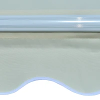 Outsunny 4'x 2' Retractable Window Door Awning Patio Canopy Outdoor Sun Shade Shelter Cream-white(m-9)