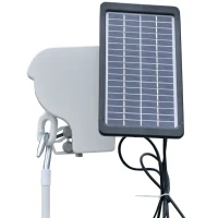 Outsunny 3x2.5m Retractable Manual Awning Window Door Sun Shade Canopy Patio Shelter w/ LED  Grey(m-8)