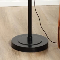 HOMCOM 70" Industrial Standing Reading Lamp with Steel Frame, for LED Halogen Bulb, Steampunk Tall Lamp with Rotary Switch for Bedroom Living Room Study, Black(m-14)