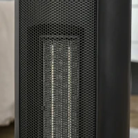 HOMCOM 2-In-1 Portable Electric Tower Heater, Oscillating Space Heater with 12H Timer, Three Heating Modes, 750/1500W, for Indoor Use, Black(m-12)