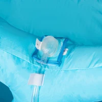 Outsunny 5-in-1 Water Slide Kids Inflatable Bounce House Narwhals Theme Water Park Includes Slide Trampoline Pool Cannon Climbing Wall with Carry Bag, Repair Patches without Air Blower(m-10)