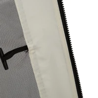 Outsunny 13x13 Gazebo Netting Mosquito Netting Screen with Zippers, Black Rings, High-Quality Polyester, Washable, Black(m-7)