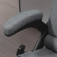 Vinsetto 6 Vibrating Massage Office Chair, 5 Modes High Back Executive Heated Chair with Reclining Backrest Padded Armrest, Deep Grey(m-14)