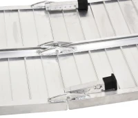 HomCom 10' Portable Traveling Convenient Mobility Ramp Carpeted Aluminum Side Walls Folding(m-10)