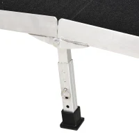 HomCom 10' Portable Traveling Convenient Mobility Ramp Carpeted Aluminum Side Walls Folding(m-13)