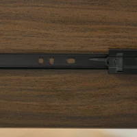 HOMCOM 3 Drawer Mobile File Cabinet with Wheels, Wood Filing Cabinet for Home Office, Rolling Under Desk Cabinet, Brown Wood Grain(m-13)