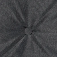 Outsunny 2 Seater Covered Outdoor Swing Chair Porch Swing Bench Lounger Hammock with Removable Cushion Tilt Canopy, Black(m-9)