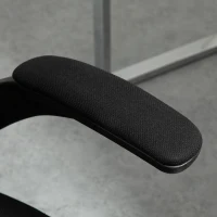 Vinsetto High Back Mesh Chair, Home Office Task Computer Chair with Adjustable Height, Lumbar Back Support, Headrest, and Arms, Black(m-12)