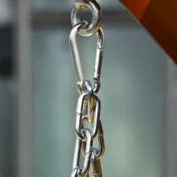 Outsunny 47'' 2-Seater Hanging Porch Swing, Outdoor Patio Swing Bench with Wooden Build, Water-Fighting Protection, & Classic Style, 440 lb Weight Capacity, Grey(m-11)