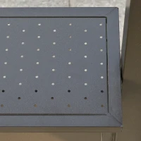 Outsunny 8' x 5' Hardtop Grill Gazebo, Aluminium BBQ Canopy Gazebo, Outdoor Canopy with Side Shelves & Double Roof for Great Ventilation(m-7)