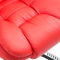HOMCOM Home Office Computer Desk Massage Chair Executive Ergonomic Heated Vibrating, Red(m-14)