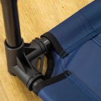 PawHut 36" x 30" Elevated Cooling Summer Dog Cot Pet Bed with Mesh Ventilation - Blue(m-12)