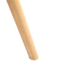 HOMCOM Dining Chairs Set of 2 Home Modern Accent Armchair for Bedroom Living Room with Fabric Surface and Solid Wood Legs, Taupe(m-12)